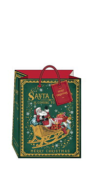 Storybook Collection : Christmas Edition Santa Claus is Coming to Town - Presentpåse Medium
