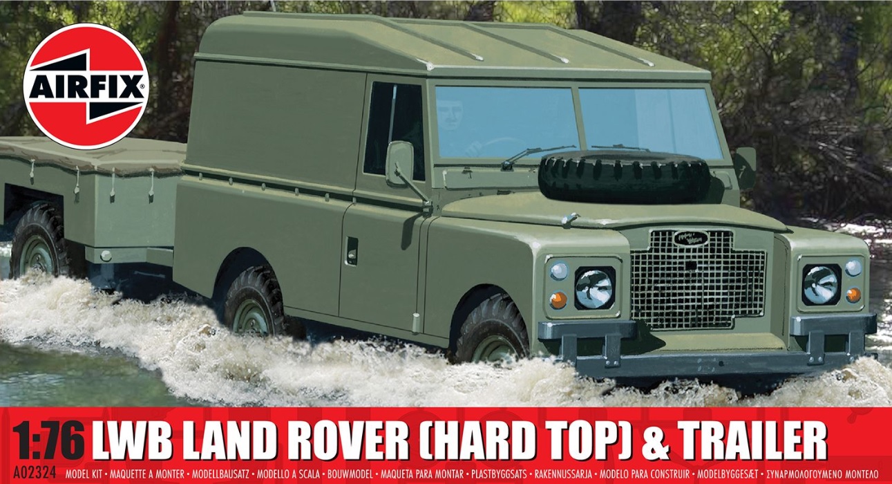 LWB Landrover w. trailer 1/76