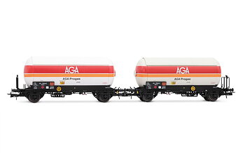 Vagnset 2x gasvagn 'AGA Progas', SNCF