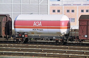 Vagnset 2x gasvagn 'AGA Progas', SNCF