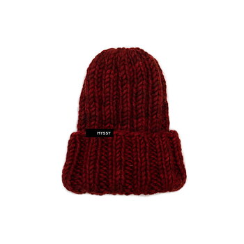 Muffi handstickad beanie,  100% hållbar ull från Myssyfarmi -  it´s not cool, it´s warm!
