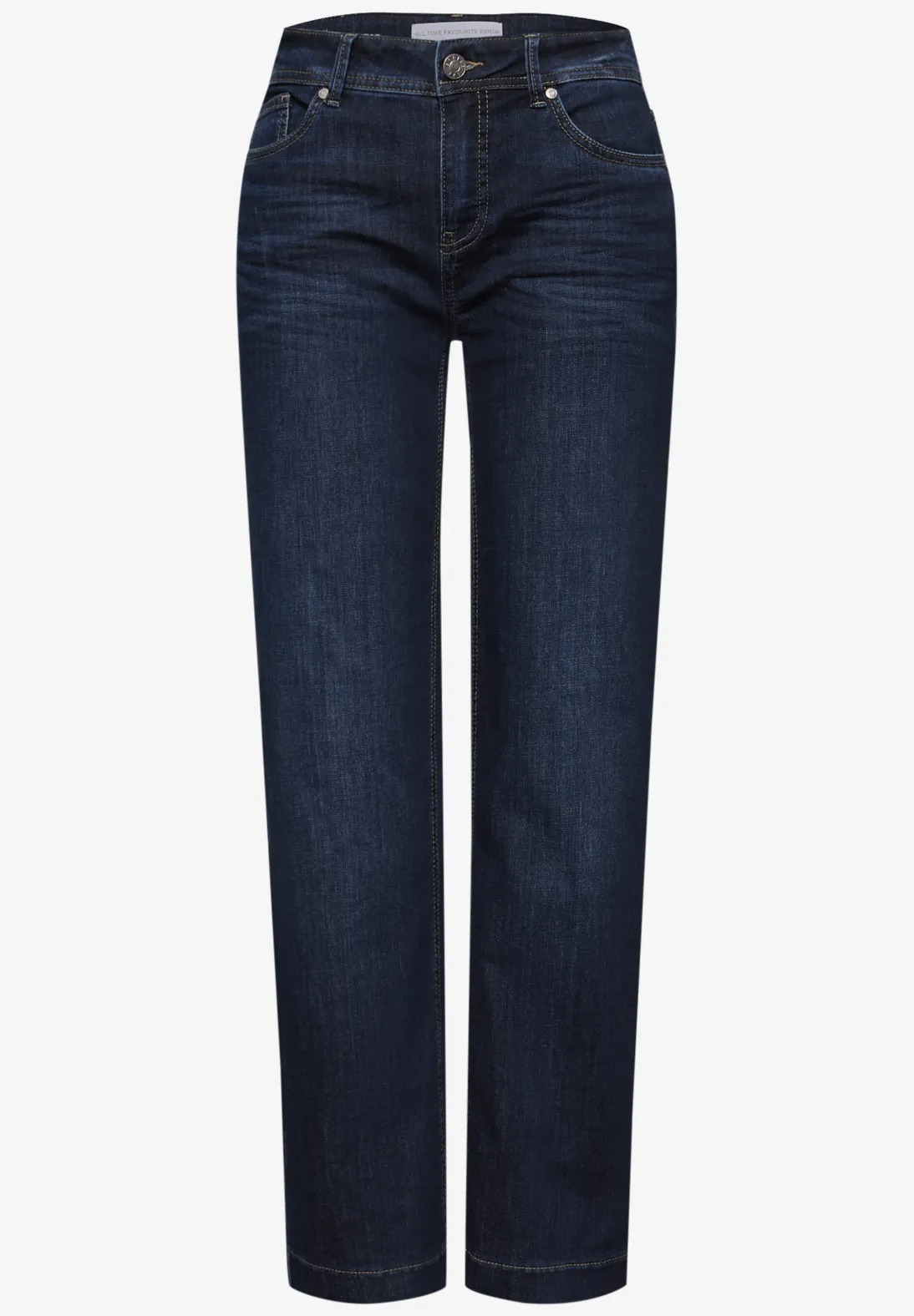 QR Style Straight Leg Dark - Deep Indigo - Street One - 4