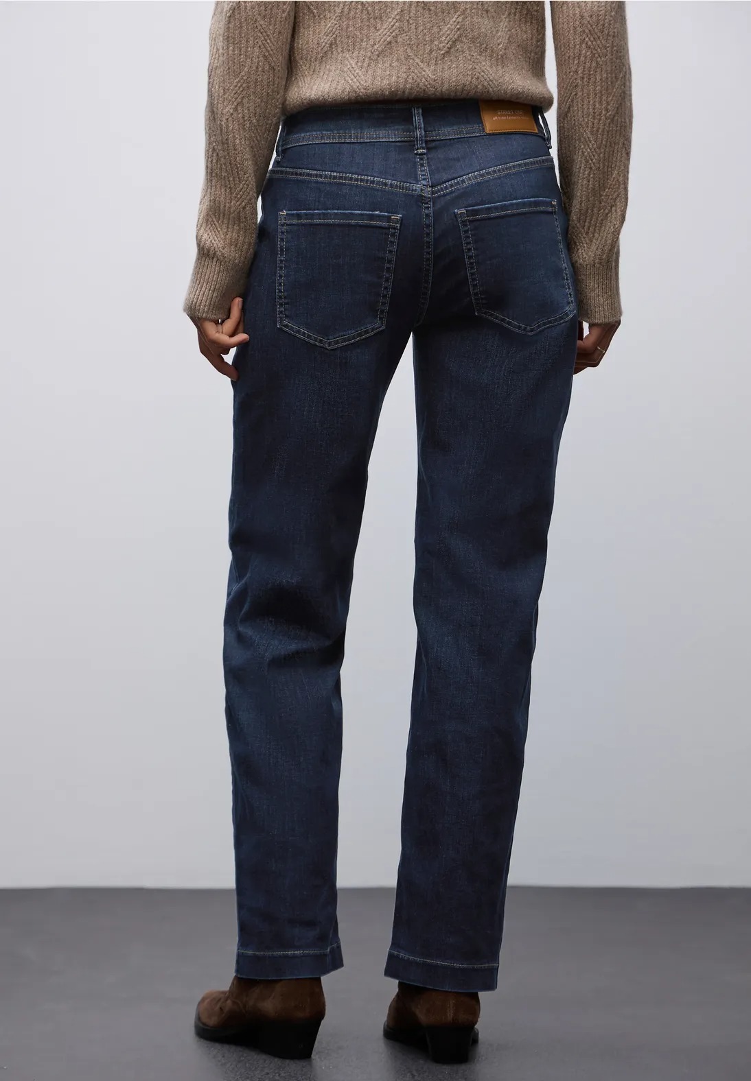 QR Style Straight Leg Dark - Deep Indigo - Street One