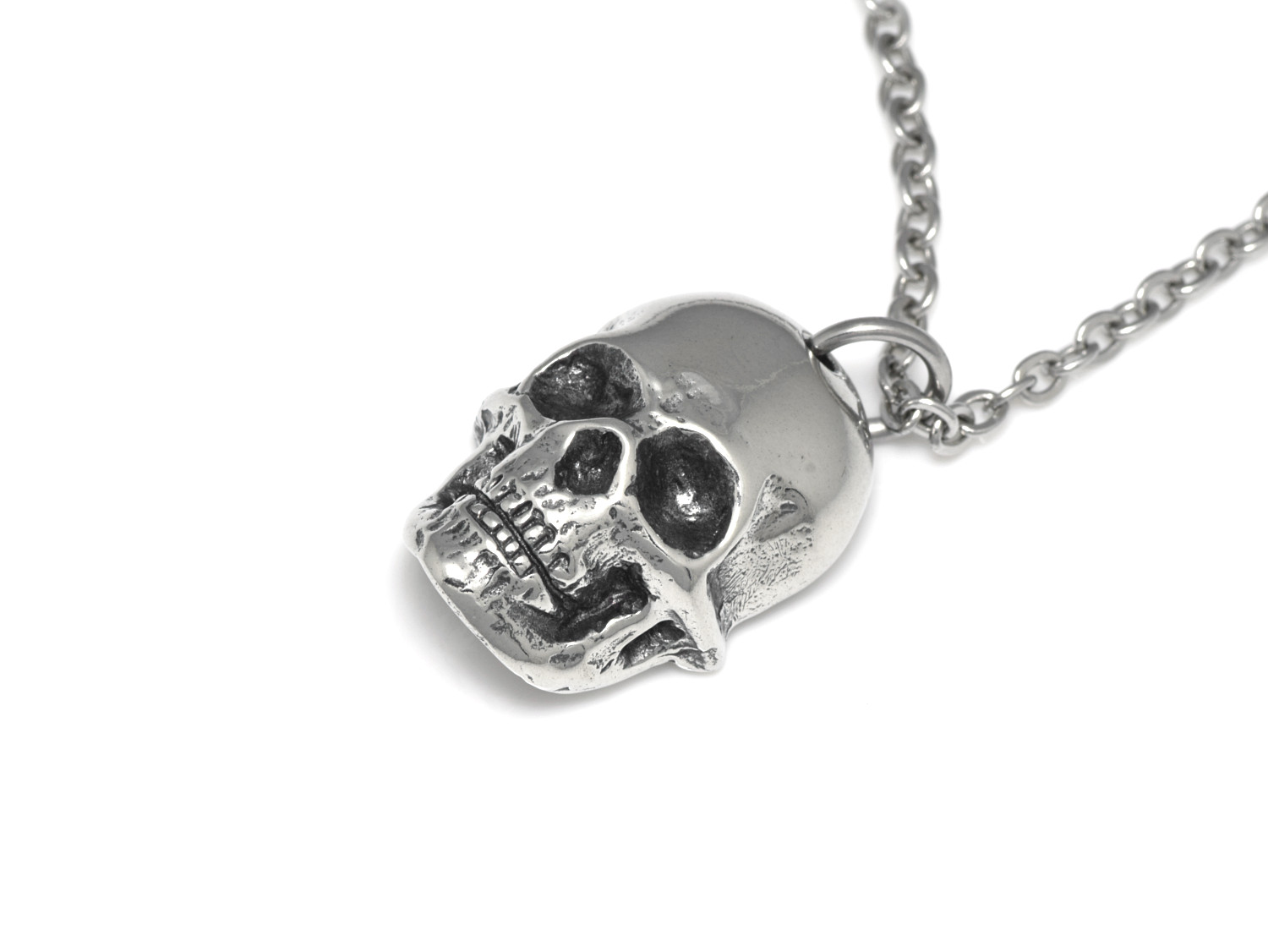 Döskalle Halsband, Handgjort Mänskligt Kranium Smycke - 2