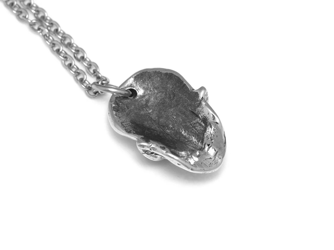 Döskalle Halsband, Handgjort Mänskligt Kranium Smycke - 4