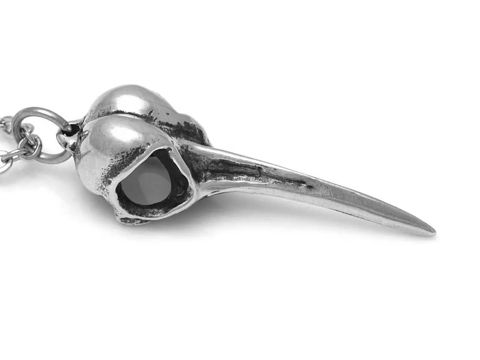Kolibriskalle Halsband, Handgjort Fågelskalle Smycke