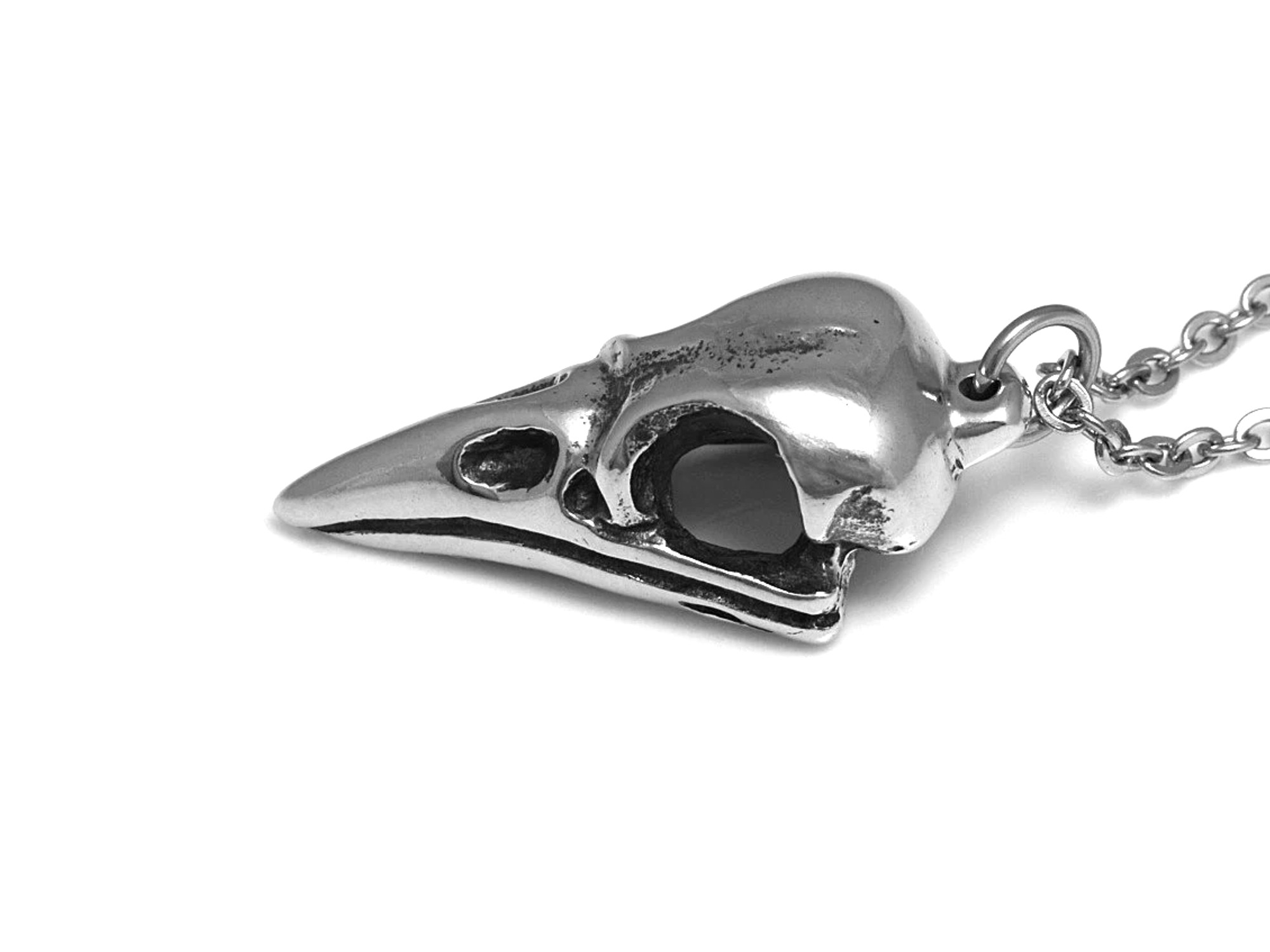 Skatskalle Halsband, Handgjort Fågelskalle Smycke - 3