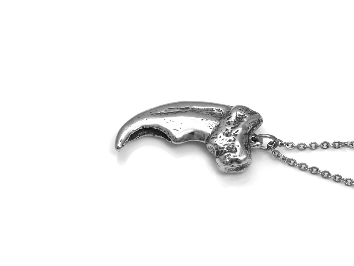 Isbjörnsklo Halsband, Handgjort Björn Smycke - 4