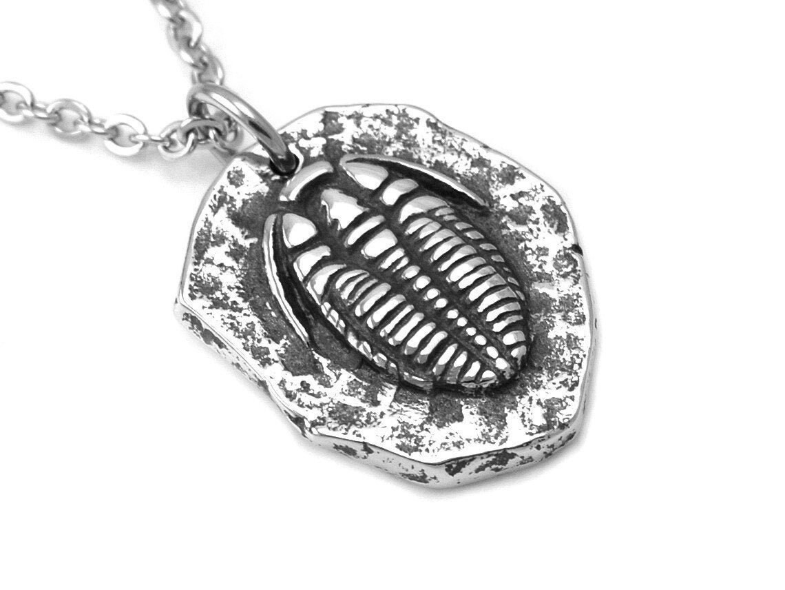 Trilobit Halsband, Handgjort Fossil Smycke