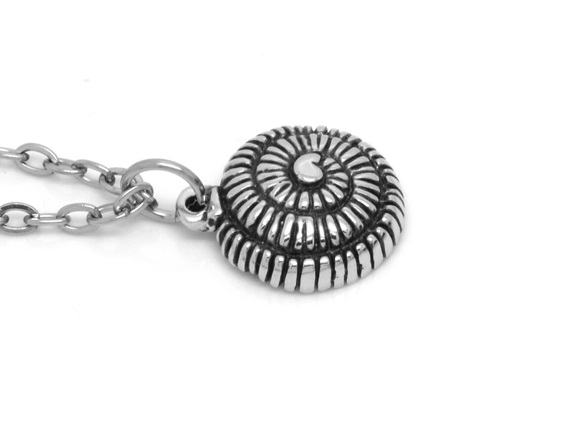 Ammonit Halsband, Handgjort Fossil Smycke - 3