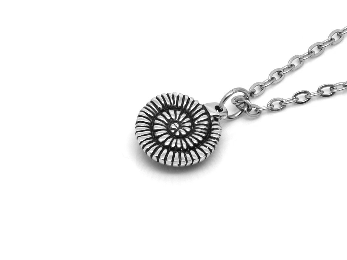 Ammonit Halsband, Handgjort Fossil Smycke - 4