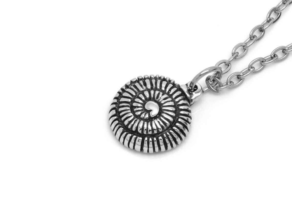 Ammonit Halsband, Handgjort Fossil Smycke - 2