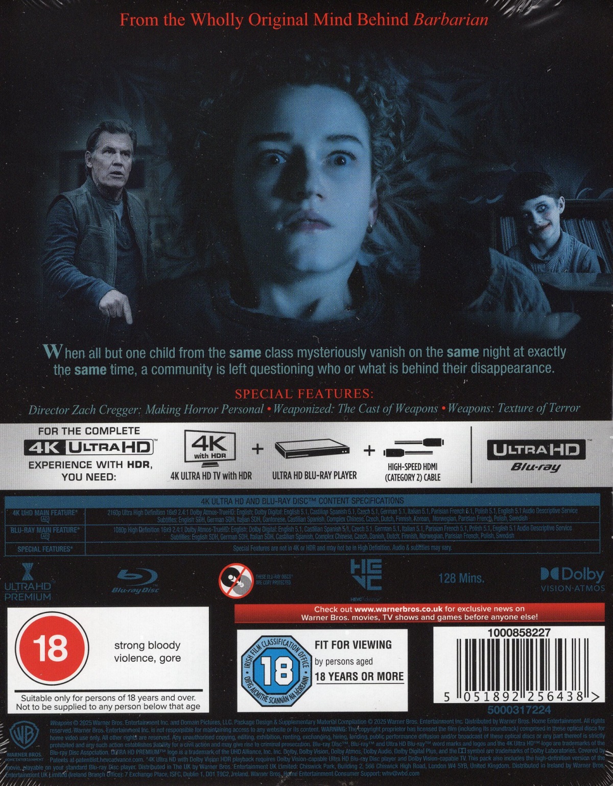 Weapons (Limited Edition Steelbook) (4K Ultra HD + Blu-ray) - 2