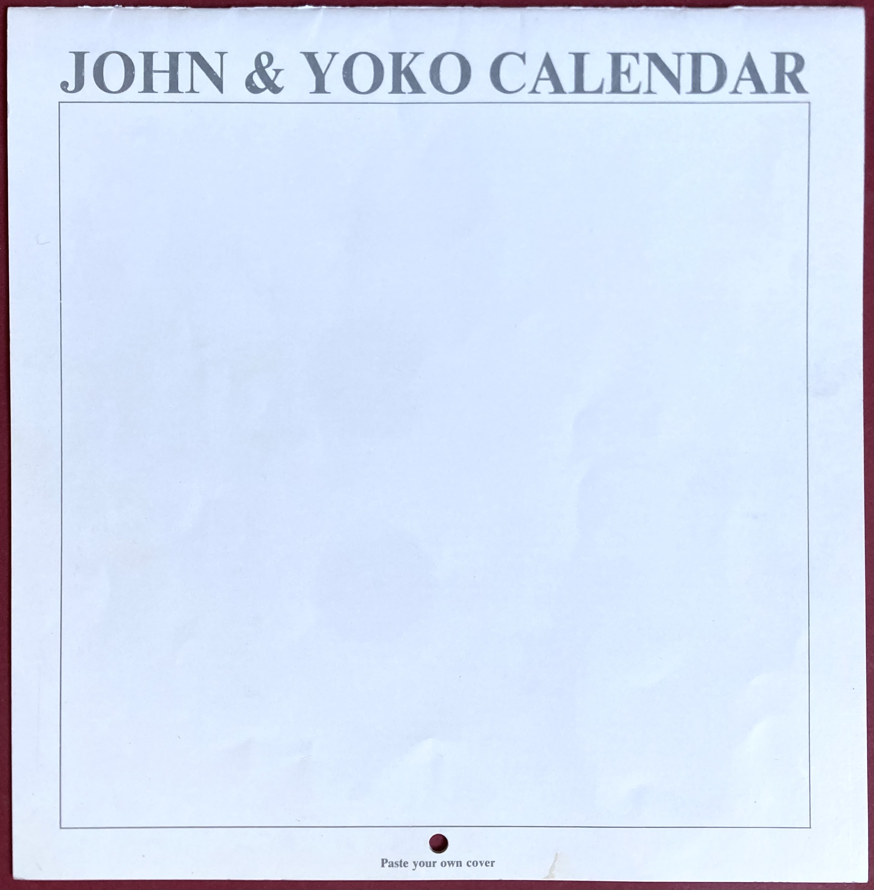 PLASTIC ONO BAND - Live peace in Toronto Med KALENDER UK-orig LP 1969 - 6