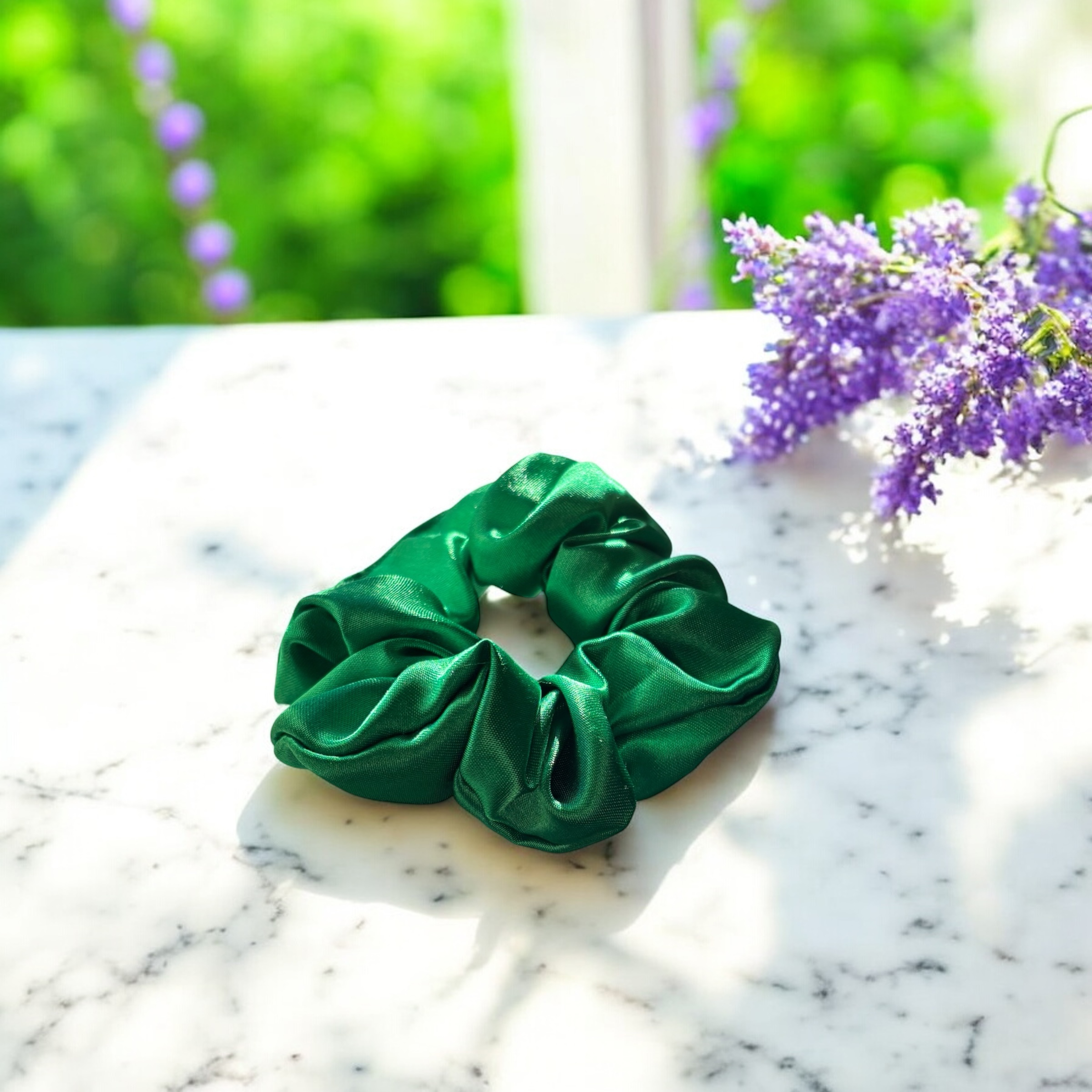 Scrunchie no-waste gräsgrön