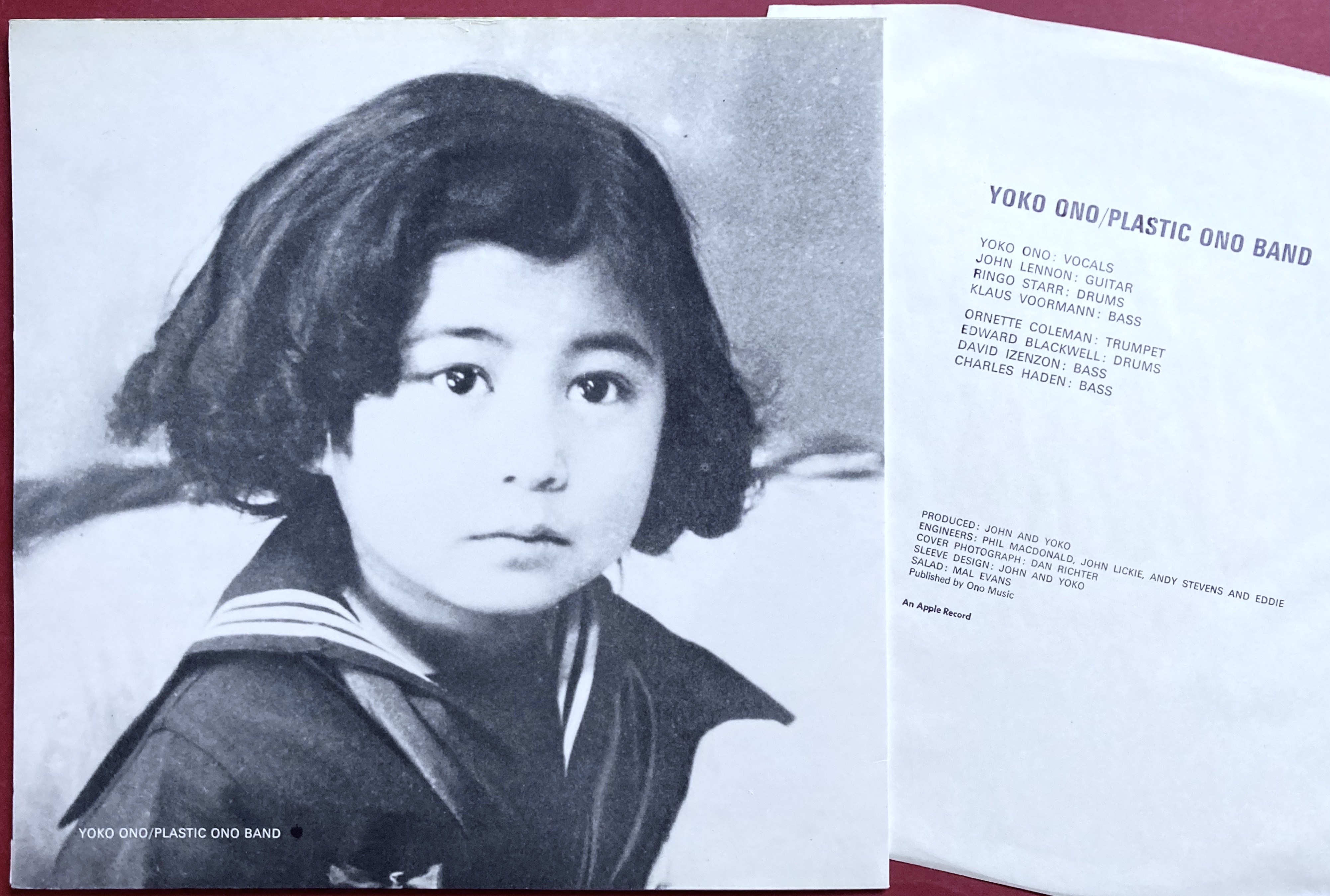 YOKO ONO - Plastic Ono band UK-orig LP 1970 - 2