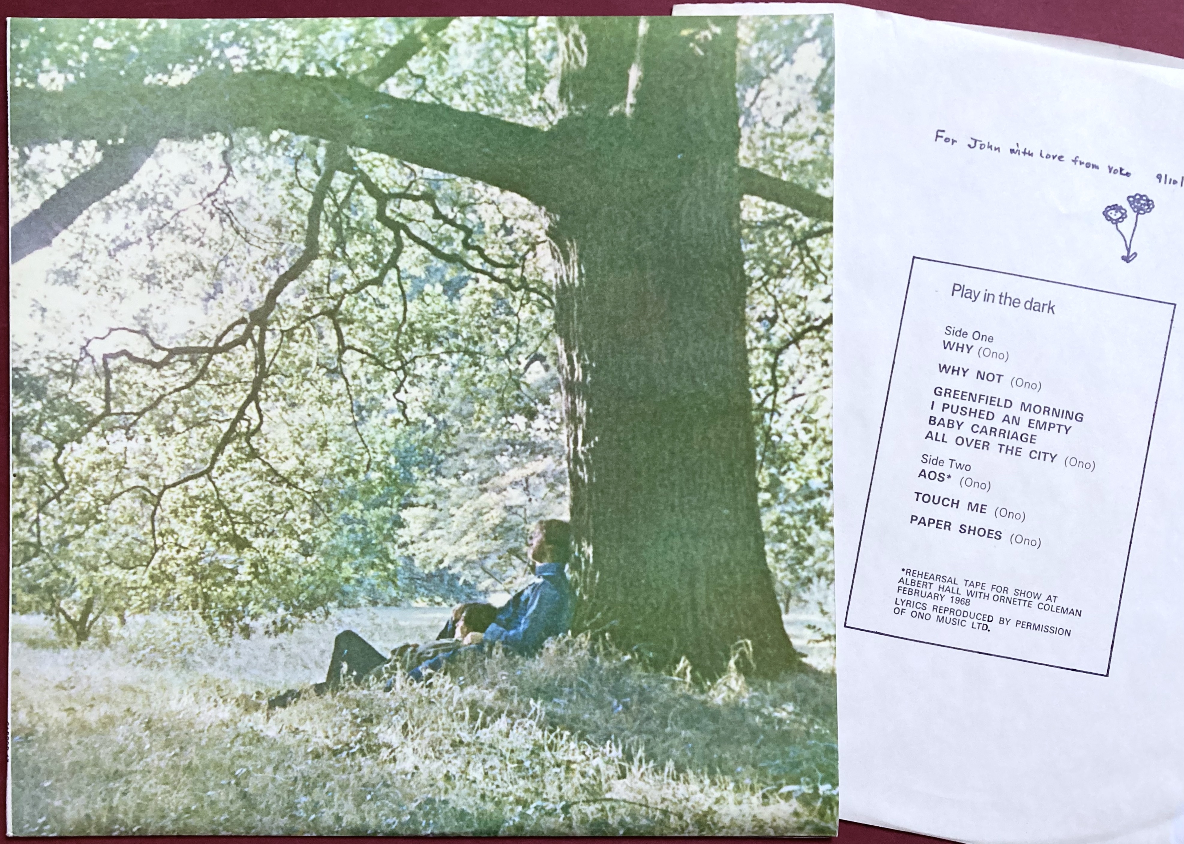 YOKO ONO - Plastic Ono band UK-orig LP 1970