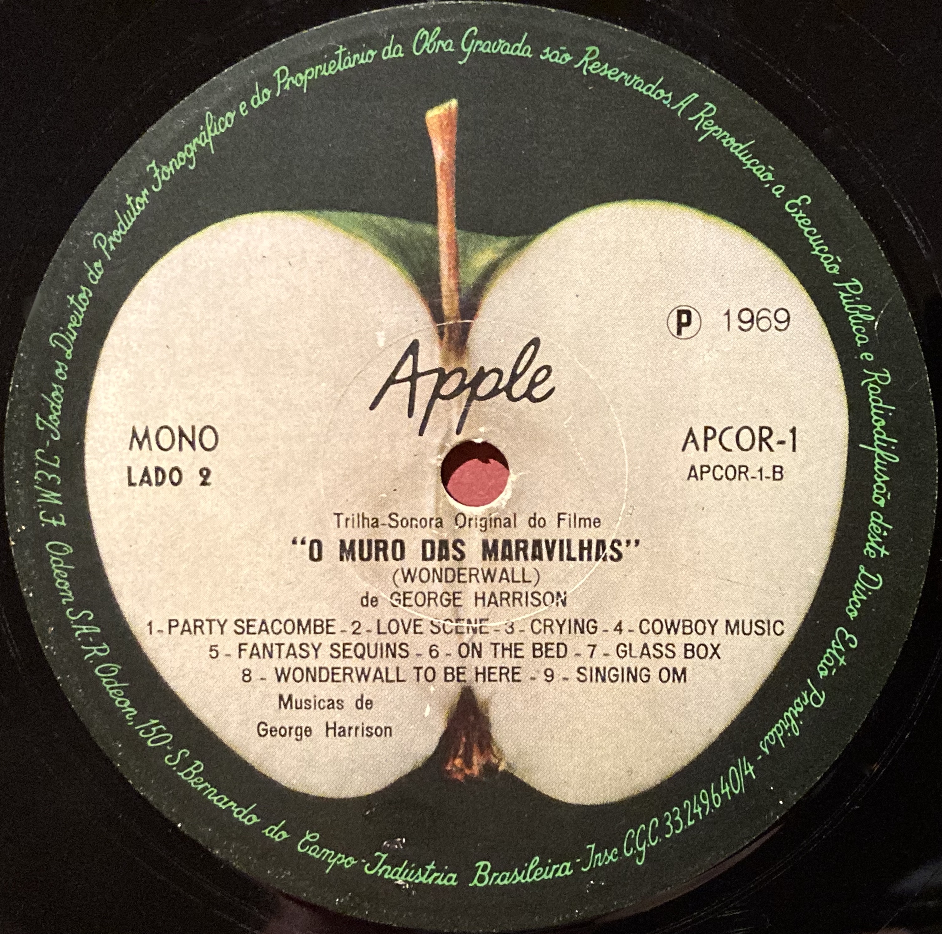GEORGE HARRISON - Wonderwall music Brazil-orig MONO LP 1968 - 4