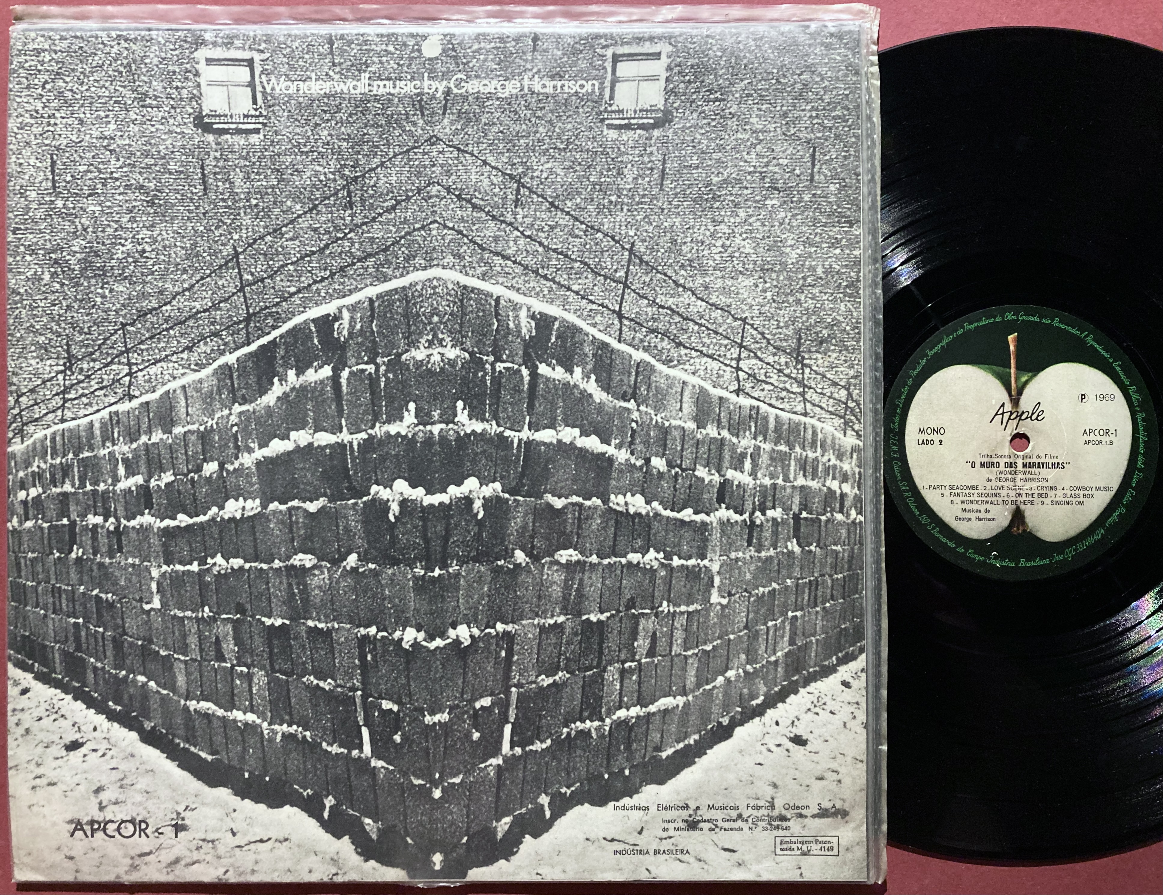 GEORGE HARRISON - Wonderwall music Brazil-orig MONO LP 1968 - 2