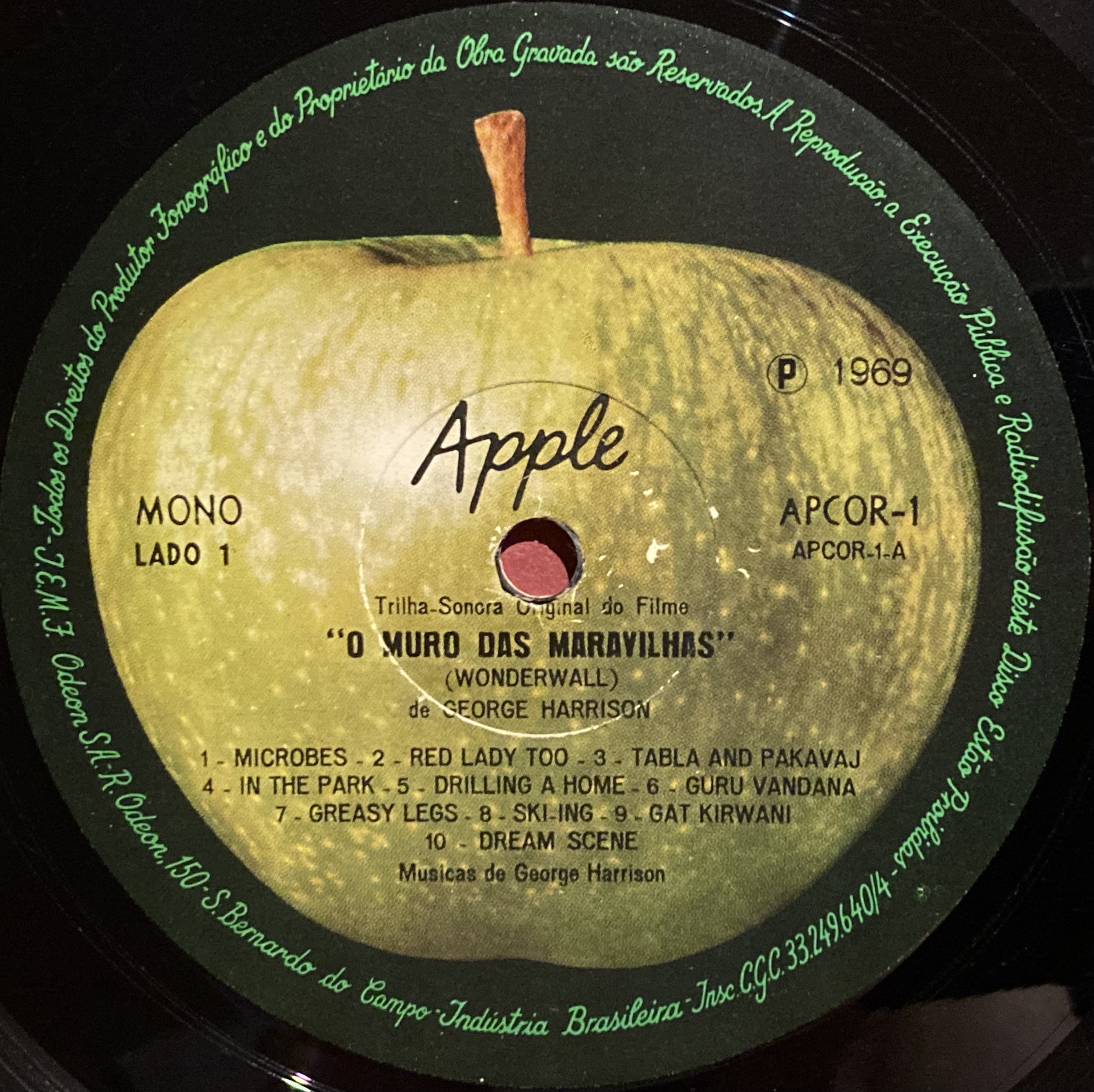 GEORGE HARRISON - Wonderwall music Brazil-orig MONO LP 1968 - 3