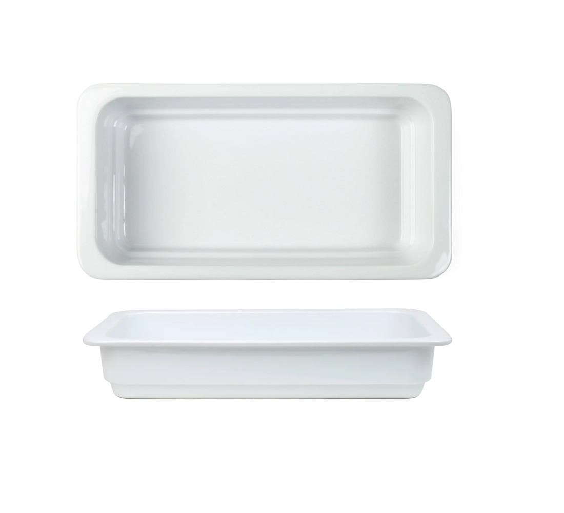 Gastronorm GN fat i vitt Porslin Exxent - 6