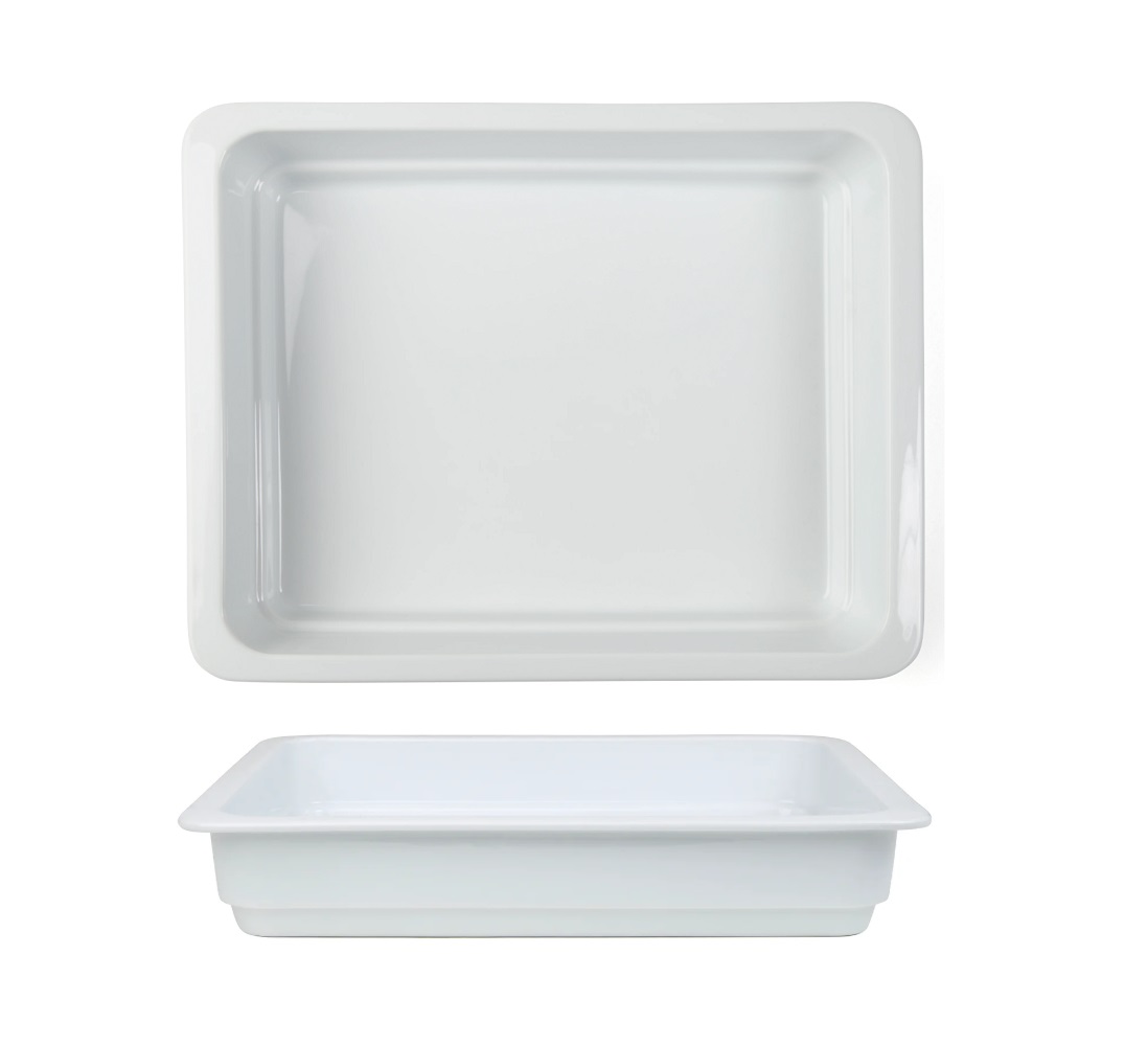Gastronorm GN fat i vitt Porslin Exxent - 5