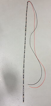 LEDStripe svart L1100mm varmvit