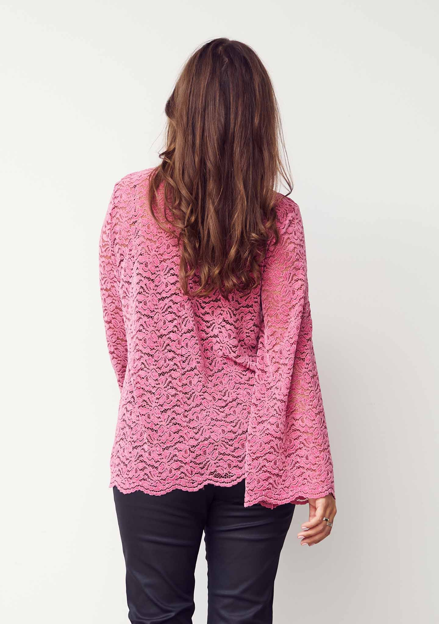 Kamille Lace Blouse - Cerise - Isay
