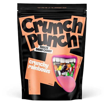 Crunch Punch pakastekuivattu karkki - Crunchy Rainbows 100g