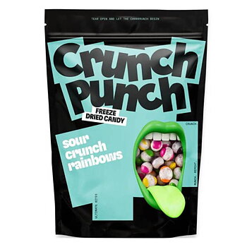 Crunch Punch pakastekuivattu karkki - Hapan rapea rapea sateenkaari 100g