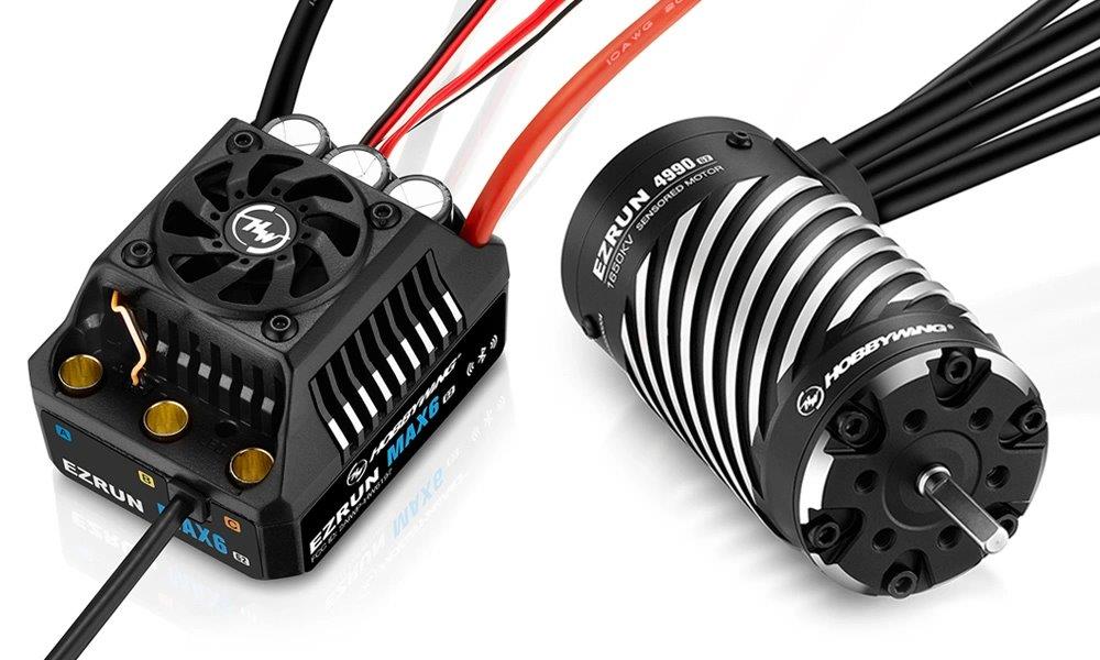 Hobbywing EzRun Combo MAX6 G2 - 4990SD 1650kV G2 Sensorbaserat 1/6