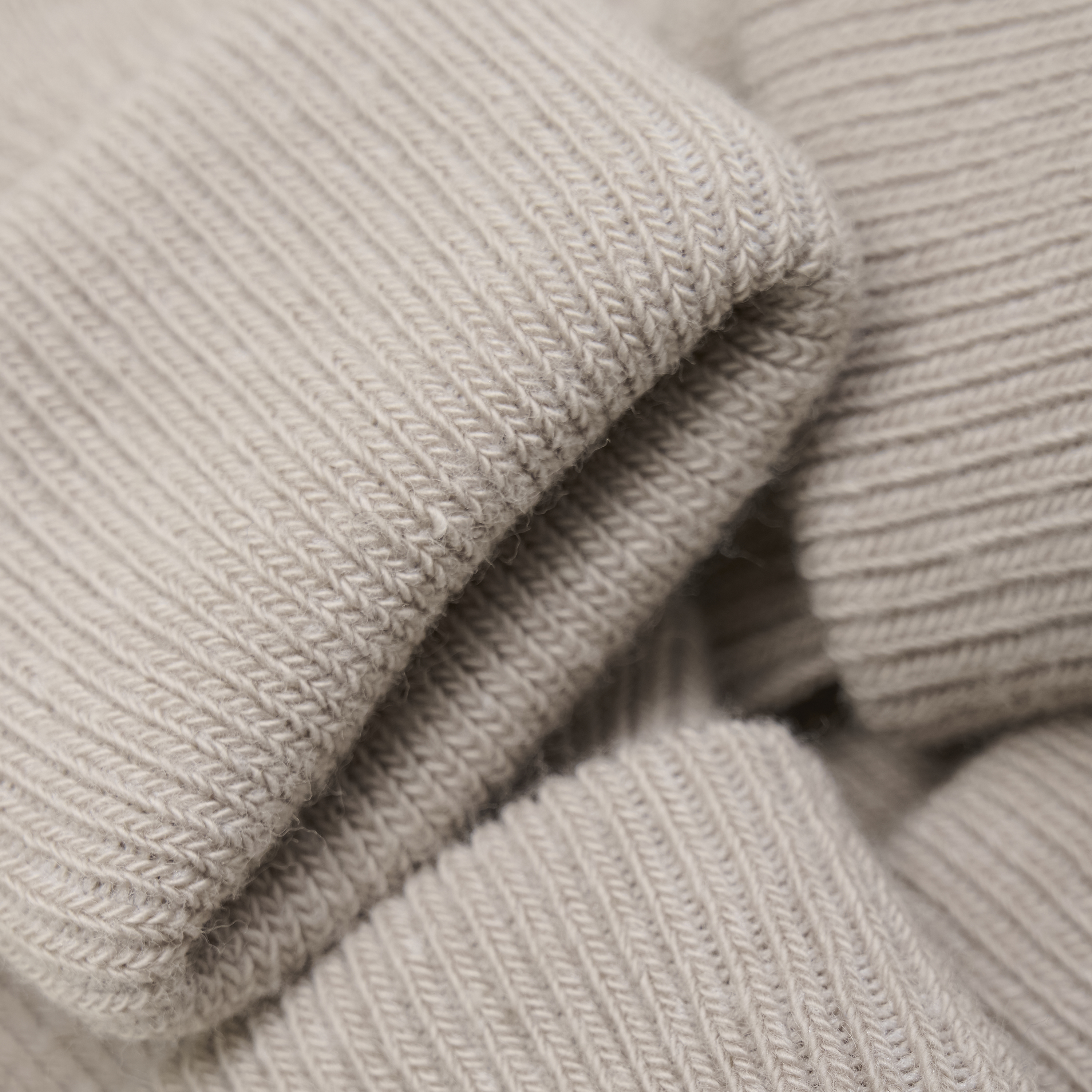 Baby rib sock w fold 2-pack Light Taupe - 3