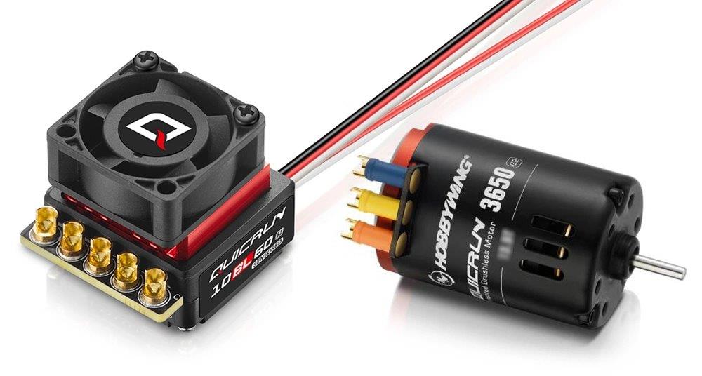Hobbywing QuicRun Combo 10BL60 SD G2 - 3650SD 13.5T G2 1/10 Sensorbaserat