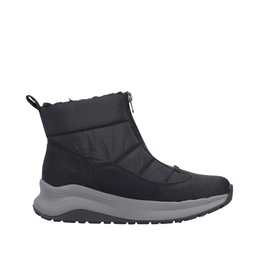 Rieker Varmfodrad Damboots dragkedja och 11 dubbar Svart - 2