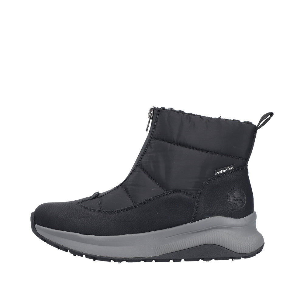 Rieker Varmfodrad Damboots dragkedja och 11 dubbar Svart - 5