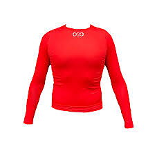 NoLogo Racer  Long Sleeve Cycling Jersey Shirt - Red