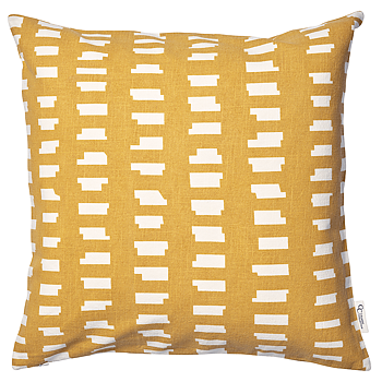 Kuddfodral Ikat Block Ockra 50x50cm