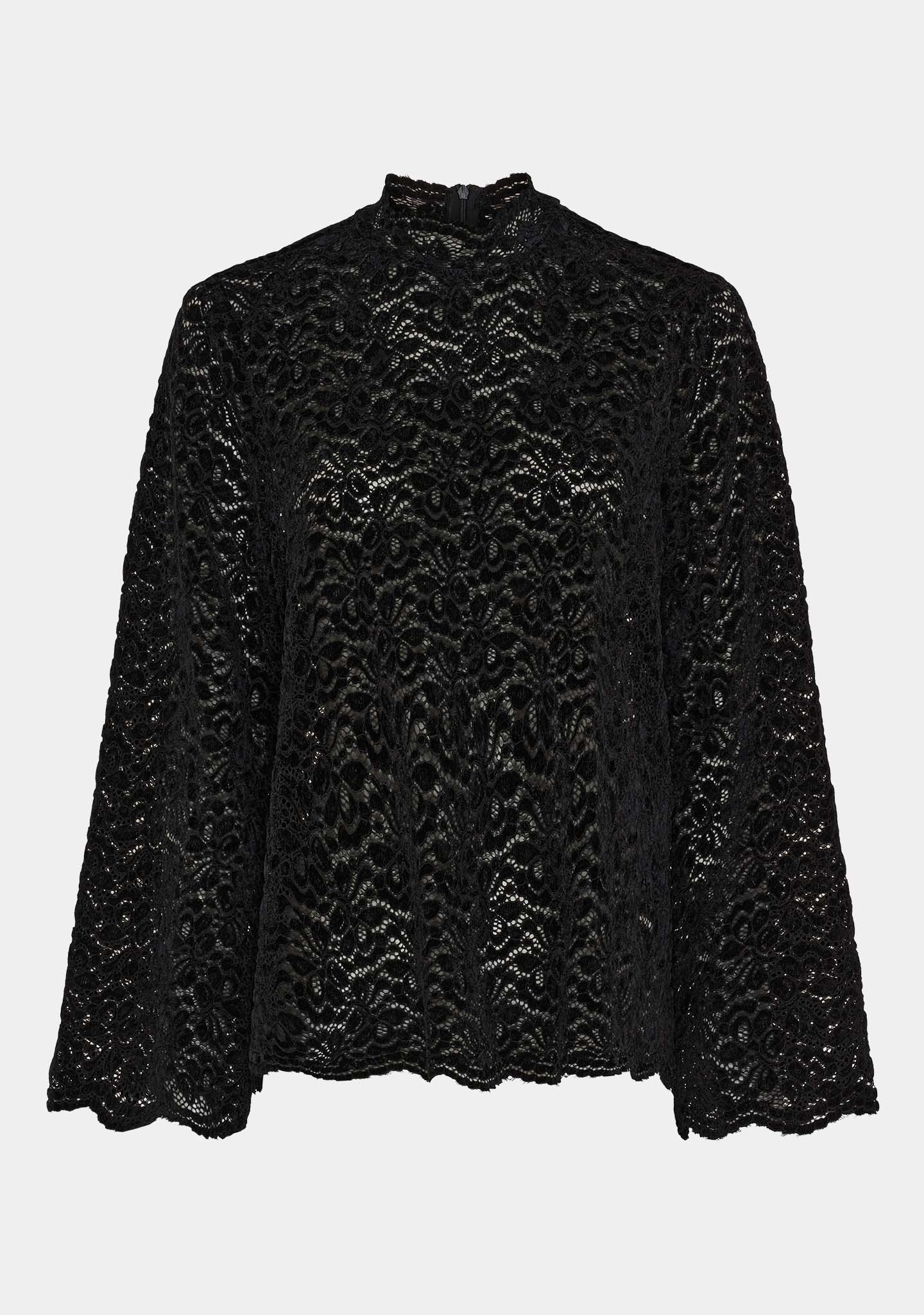 Kamille Lace Blouse - Black - Isay