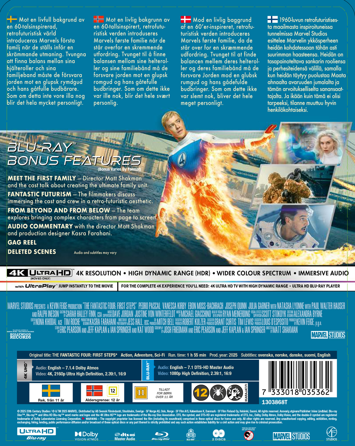 Fantastic Four: First Steps (Limited Edition Steelbook) (4K Ultra HD + Blu-ray) - 2