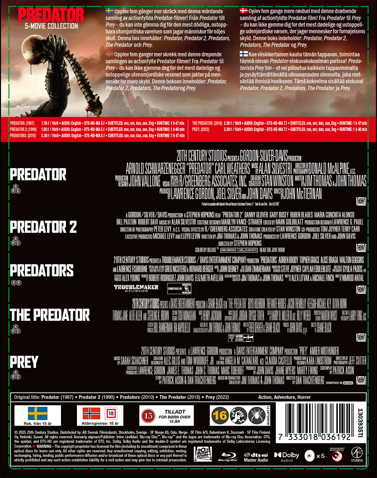 Predator 5-Movie Collection (Blu-ray) - 2