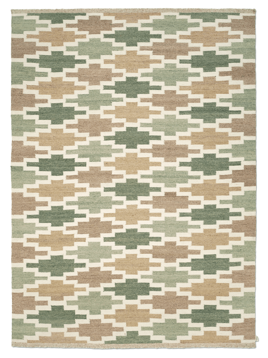 Korsnäs Röllakan Grön/Beige 170x230cm
