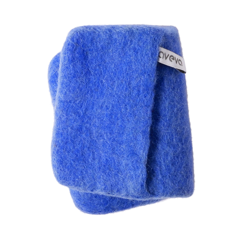 Grytlapp i ull, 10,5x13,5 cm electric blue, från Aveva
