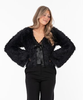 Capri Collection- Chantelle kofta svart