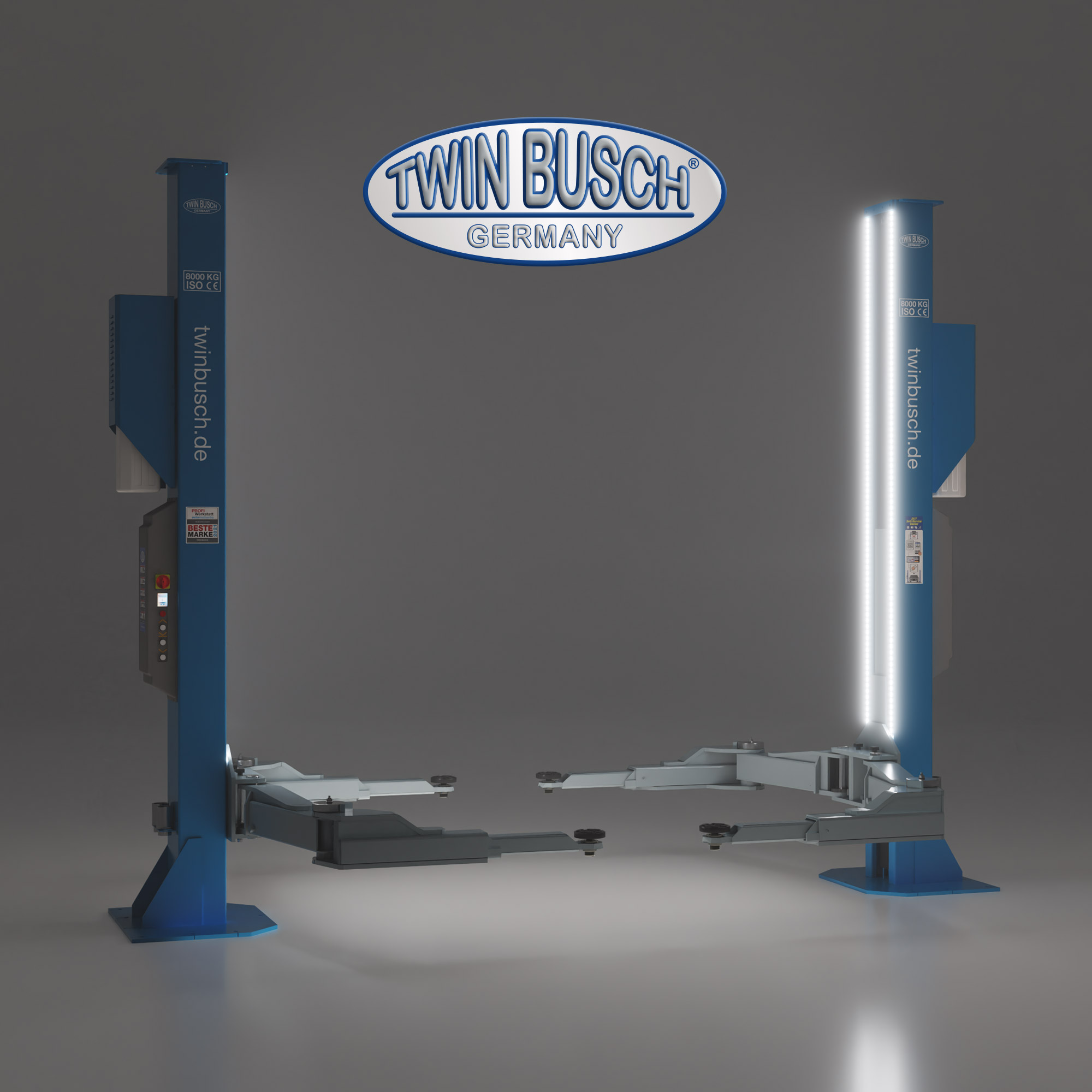 LED belysning till tvåpelarlyft TW250W TW280W