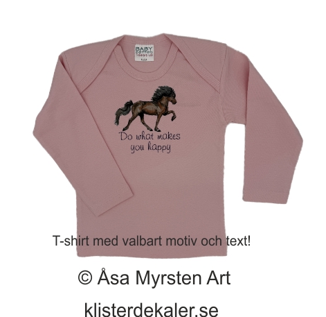 T-shirt for children 1.5-2 years, optional motif and text. - 2