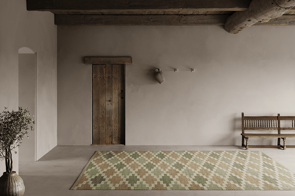 Korsnäs Röllakan Grön/Beige 200x300cm - 4