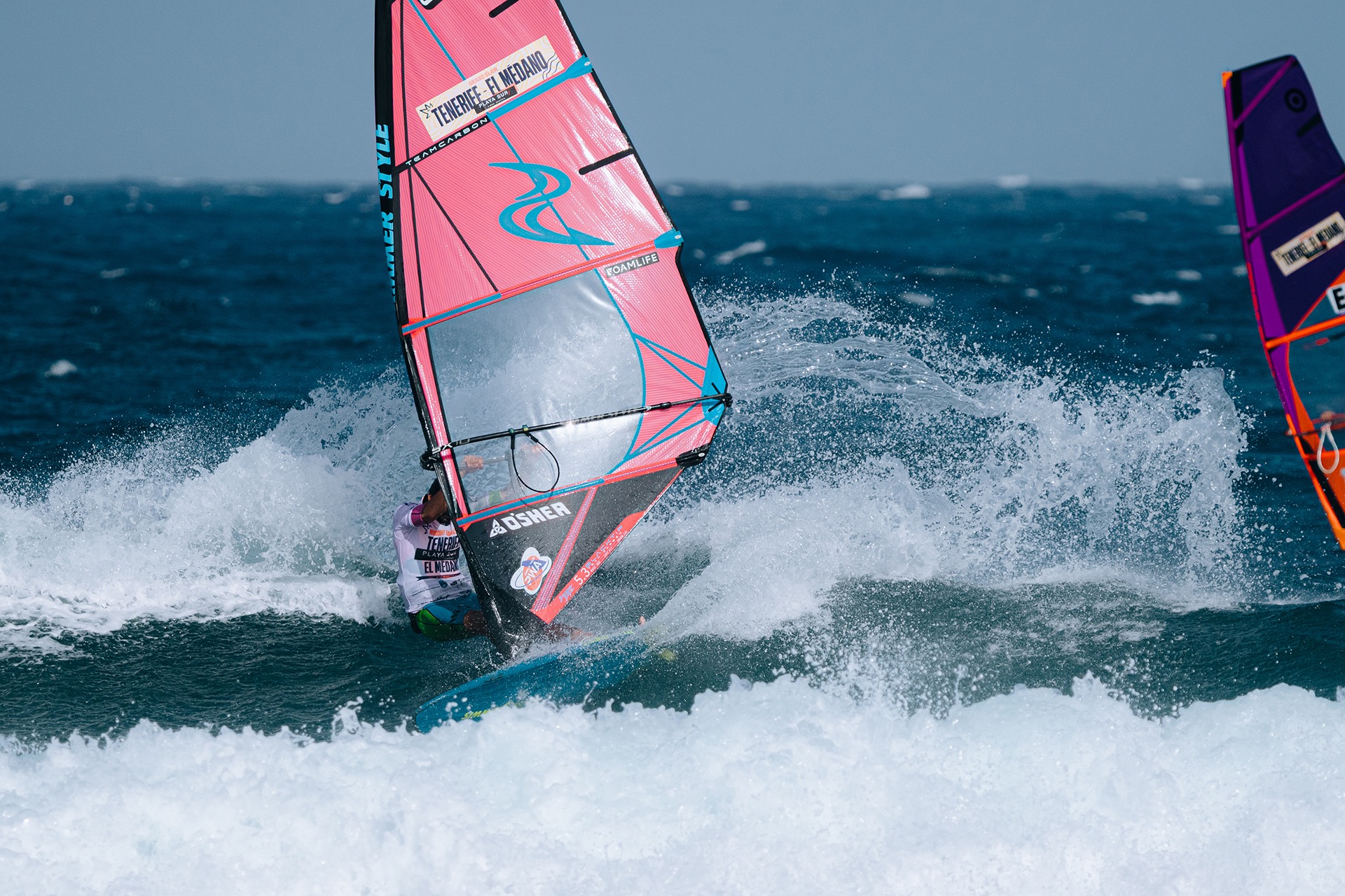 Simmer vindsurfingsegel Black Tip Team Carbon 2026 - 3