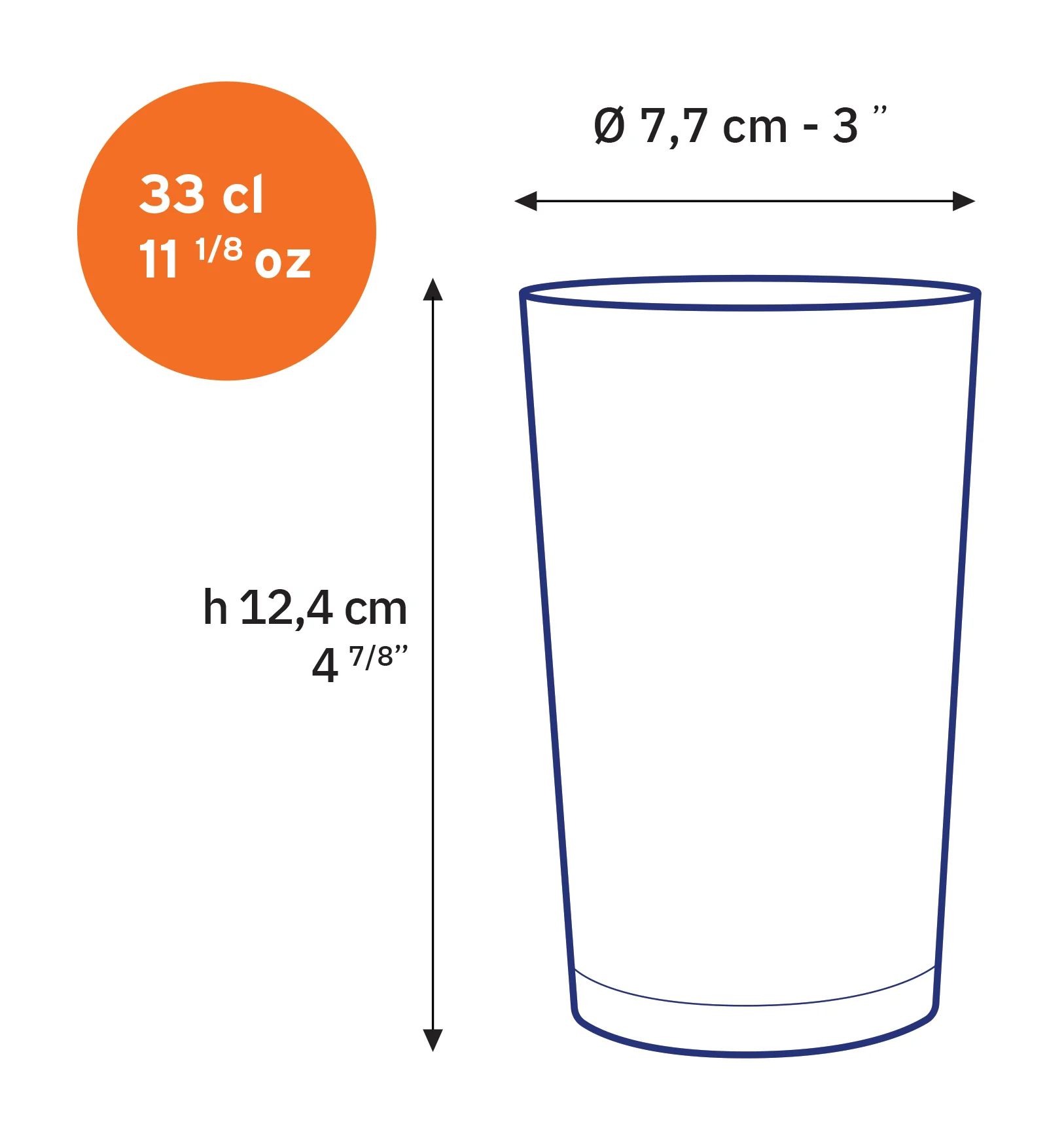 Duralex Unie 33 cl - Storpack - 2