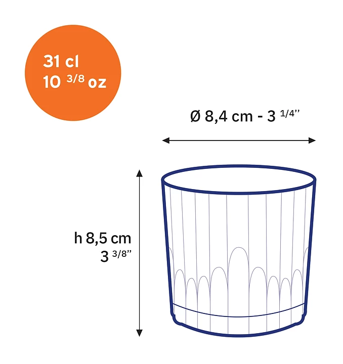 Duralex Manhattan låg, 31 cl - Storpack