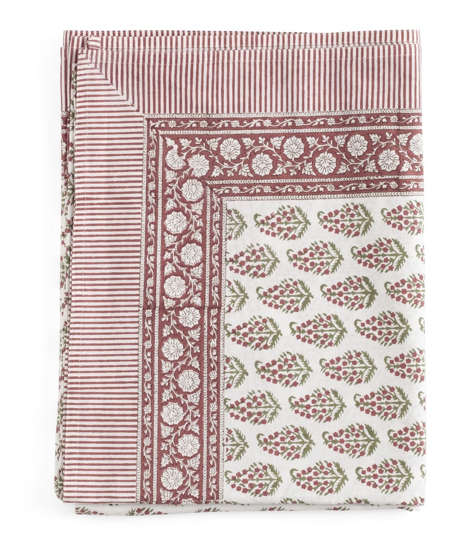 Duk | Persian Paisley | Red, Green & White - 150x230